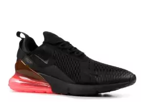 nike sportswear air max 270 trainers black red